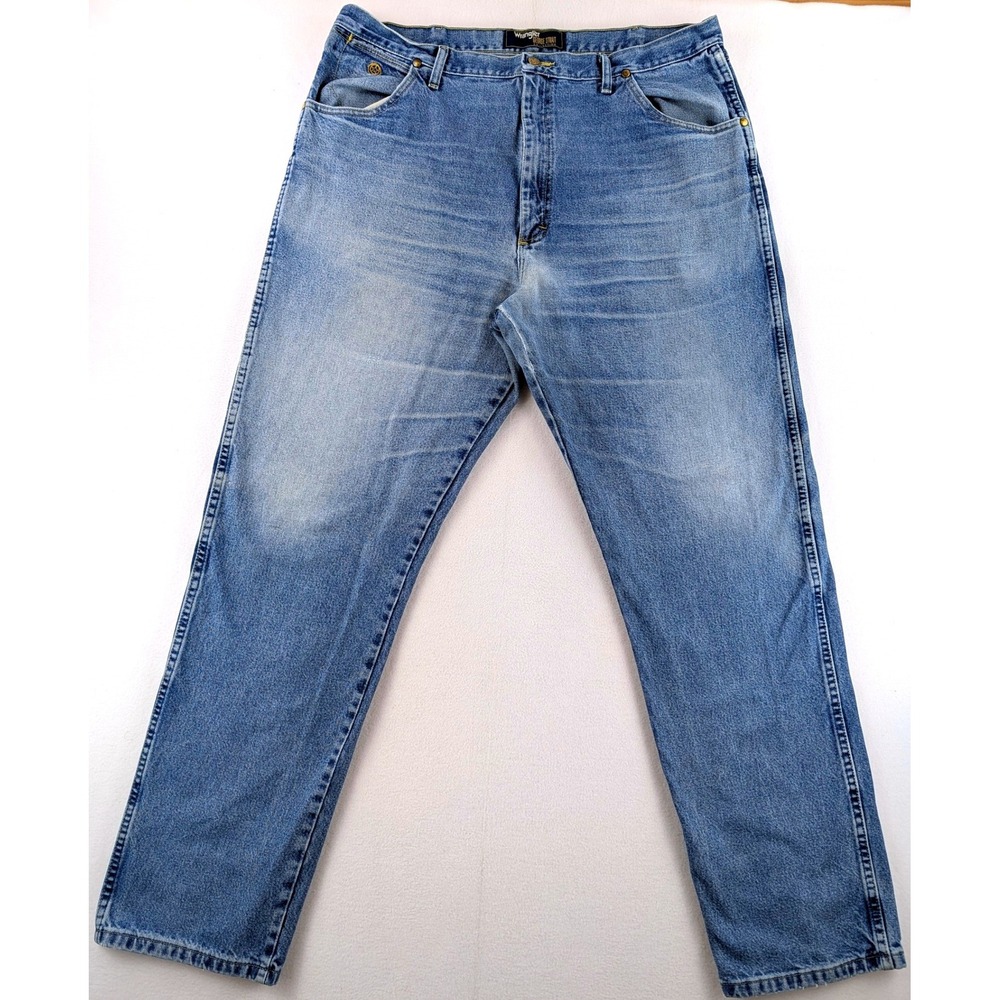 Wrangler George Strait Jeans Mens 42x36 Blue Straight Leg Western 31MGSHD